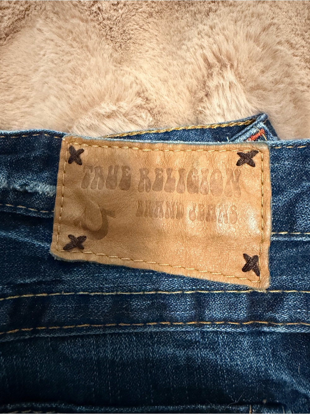 Authentic True Religion Dark Blue High-Rise Flare Jeans size 26 - Picture 4 of 16
